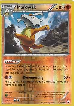 世界114枚 PSA10 ガラガラ デルタ marowak 13 Amazon.com: Pokemon - Marowak (37/124) - XY Fates Collide